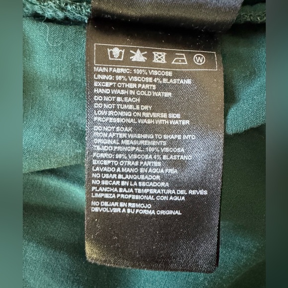 BA&SH | $395 Little Long Sleeve Mini Dress in Emerald Green, Size 1 (Small/US 4) - Picture 11 of 12